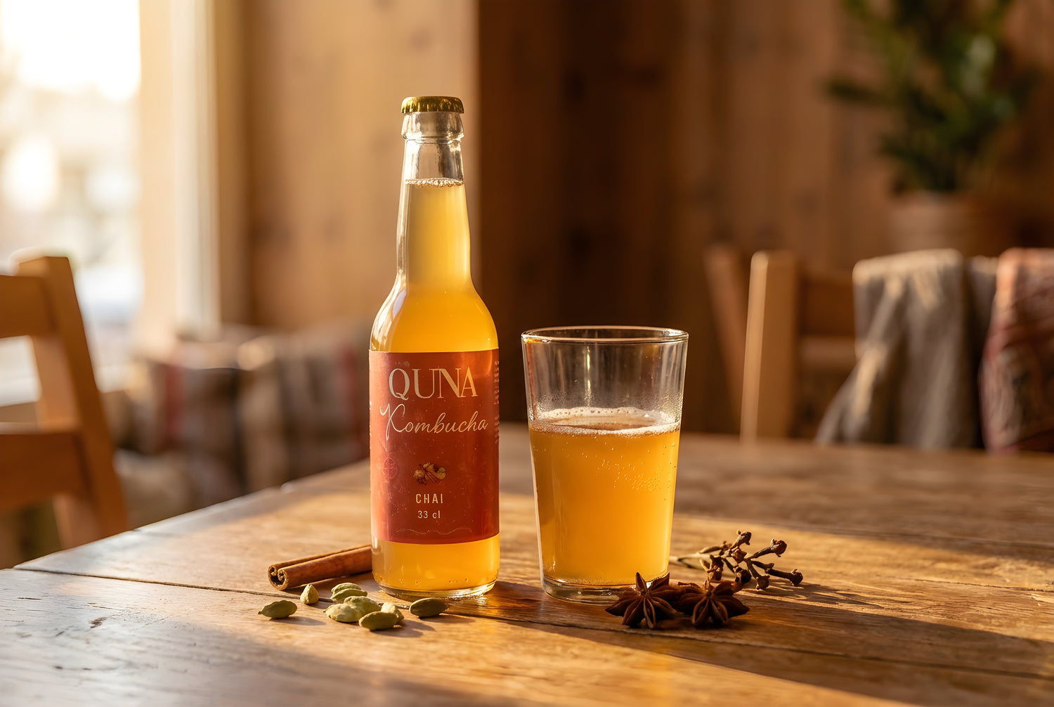 kombucha med chai smak